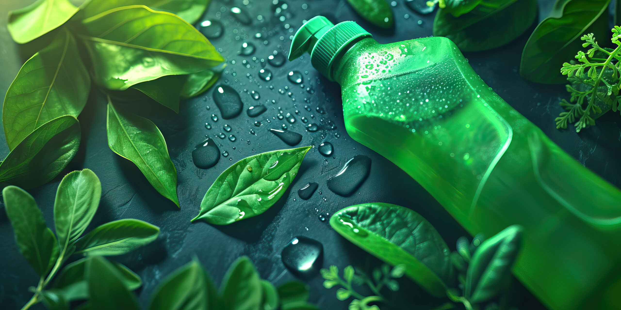 Green Cleaning: Close-up of Eco-Friendly Cleaning Products and Methods, Promoting Sustainable Household Practices